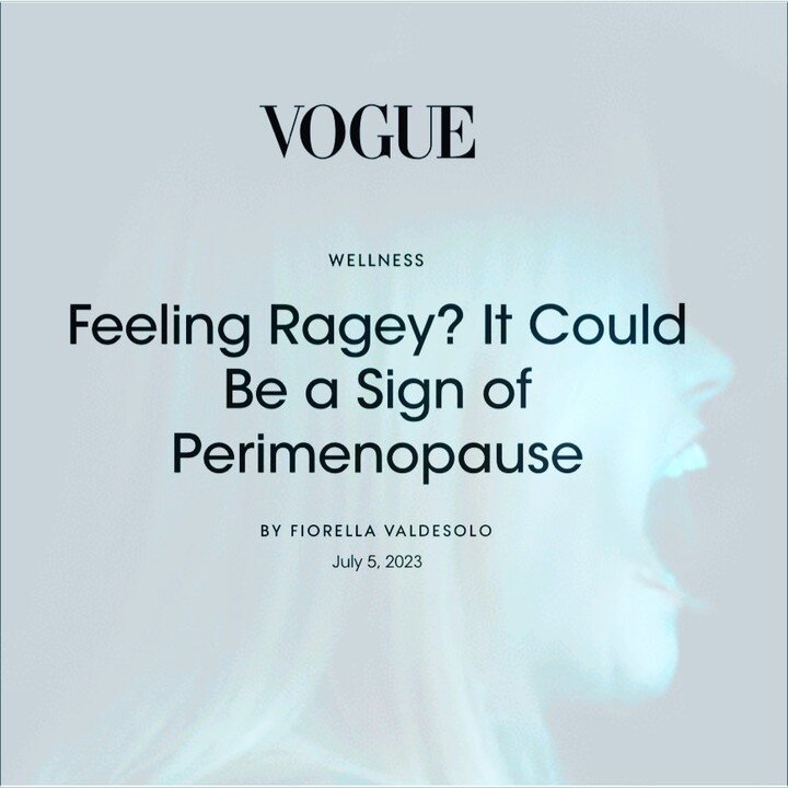 Excited to share my recent interview with @voguemagazine (where we delved into the untold stories of women experiencing menopause (link in bio). This life transition brings not only physical changes but also emotional shifts. Over half of all women f