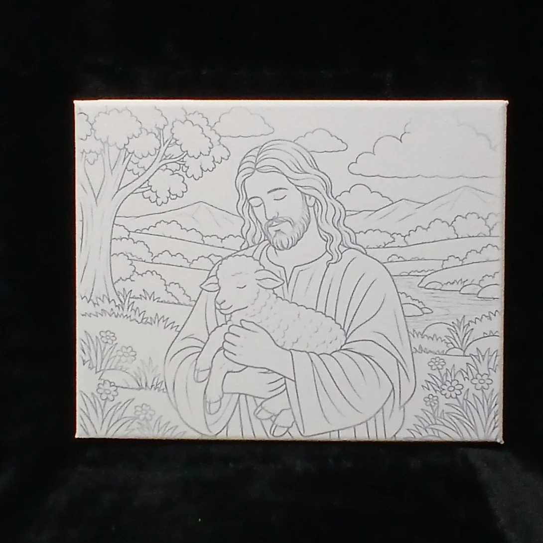 #AC-PK43 Peace in His Arms--Ready Set Paint Kit