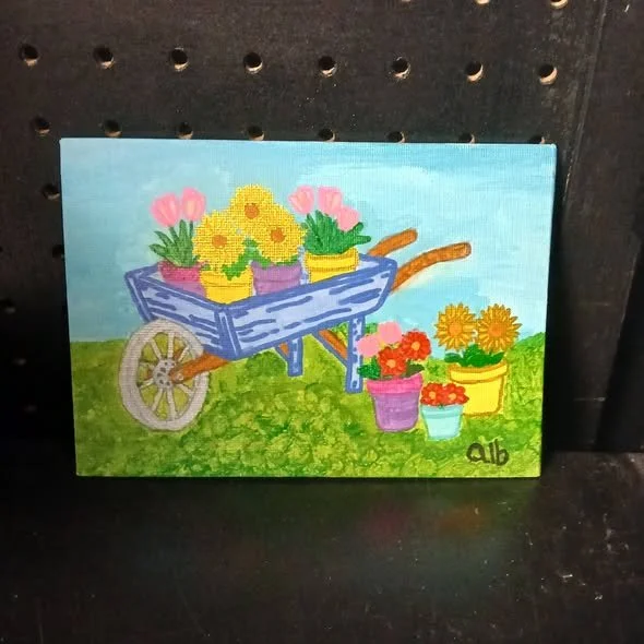 #AC-P204 Spring Wheelbarrow Garden