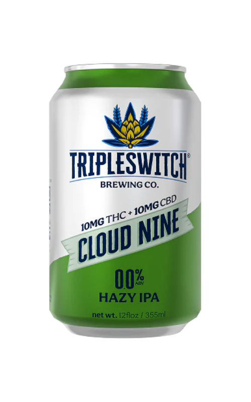 Can of Tripleswitch Cloud Nine Hazy IPA THC Near Beer