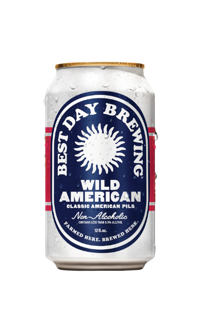 Can of Best Day Brewing Wild American NA Pilsner