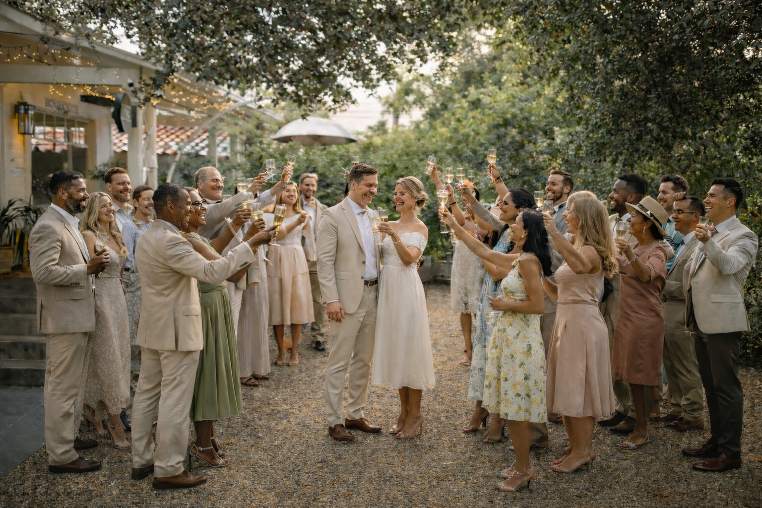 Reception aftr a cuort house wedding, treat your guests to the SB trolley to Islay Gardens, less than an 8 minute trolley ride. 