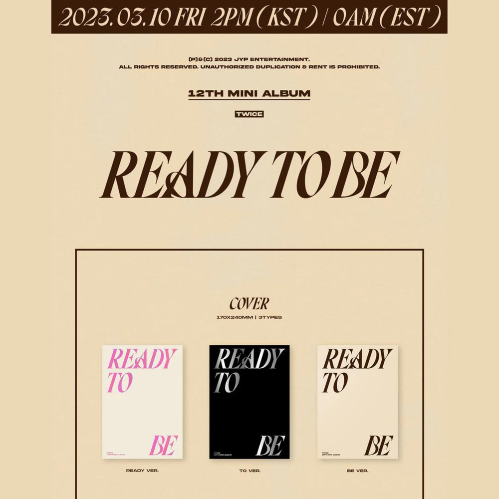 TWICE – READY TO BE (Random) — Boba & K-Pop