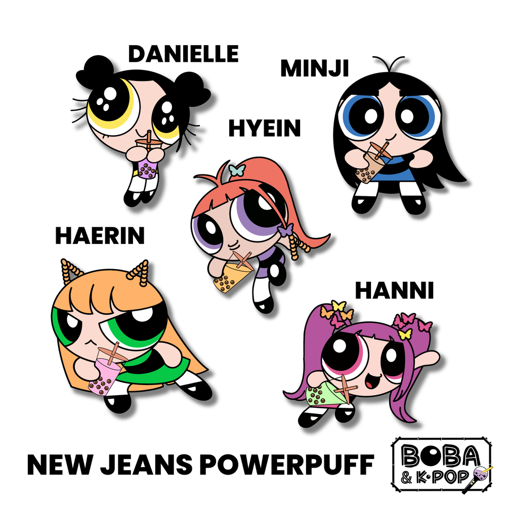 New Jeans Powerpuff Boba (Set) — Boba & K-Pop