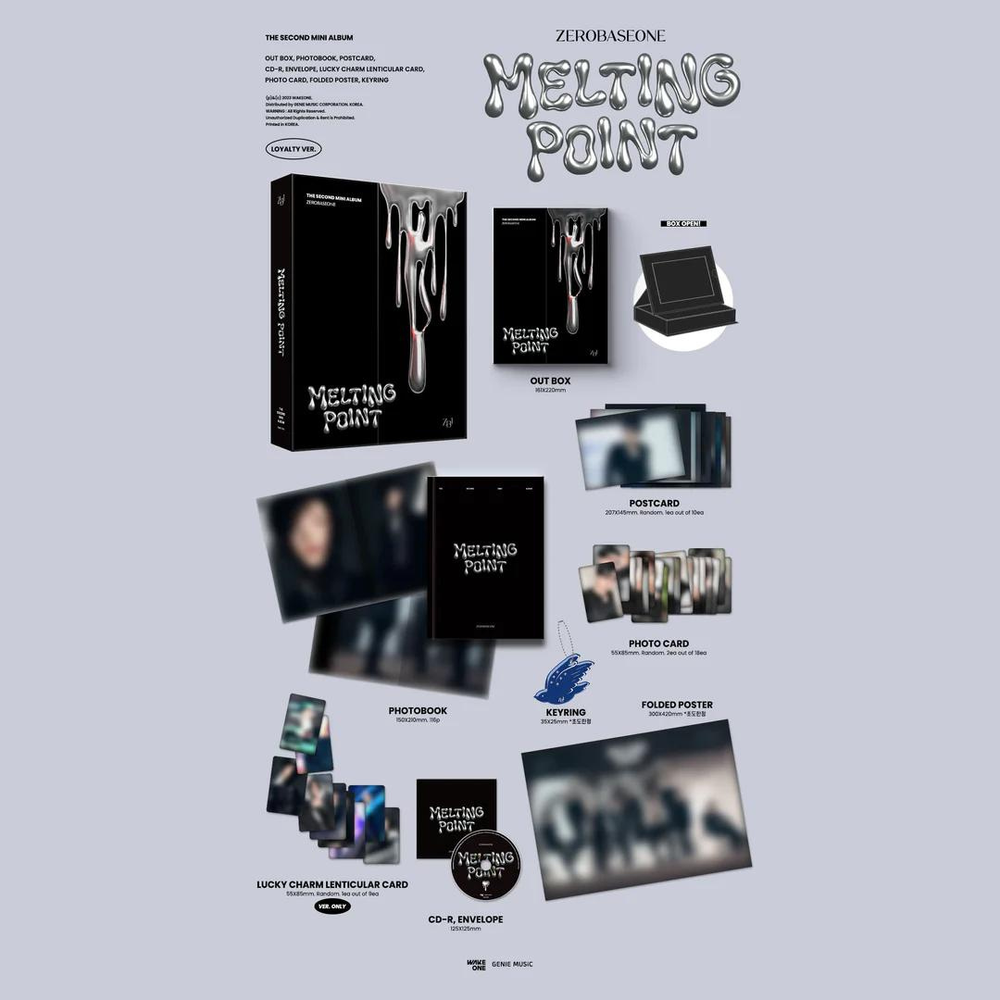 ZEROBASEONE – 2nd Mini ALBUM [MELTING POINT] (Random) — Boba & K-Pop