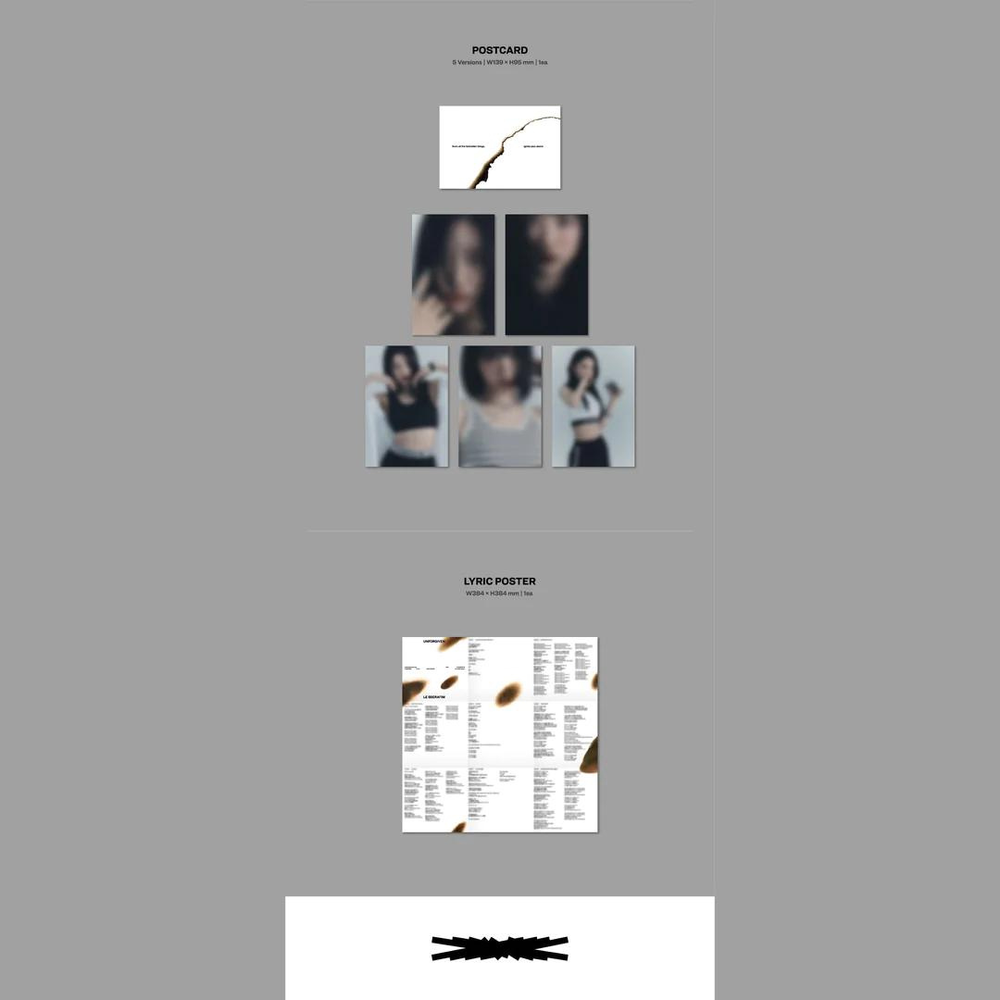 LE SSERAFIM – 1st Studio album [UNFORGIVEN] (COMPACT ver.) (Random