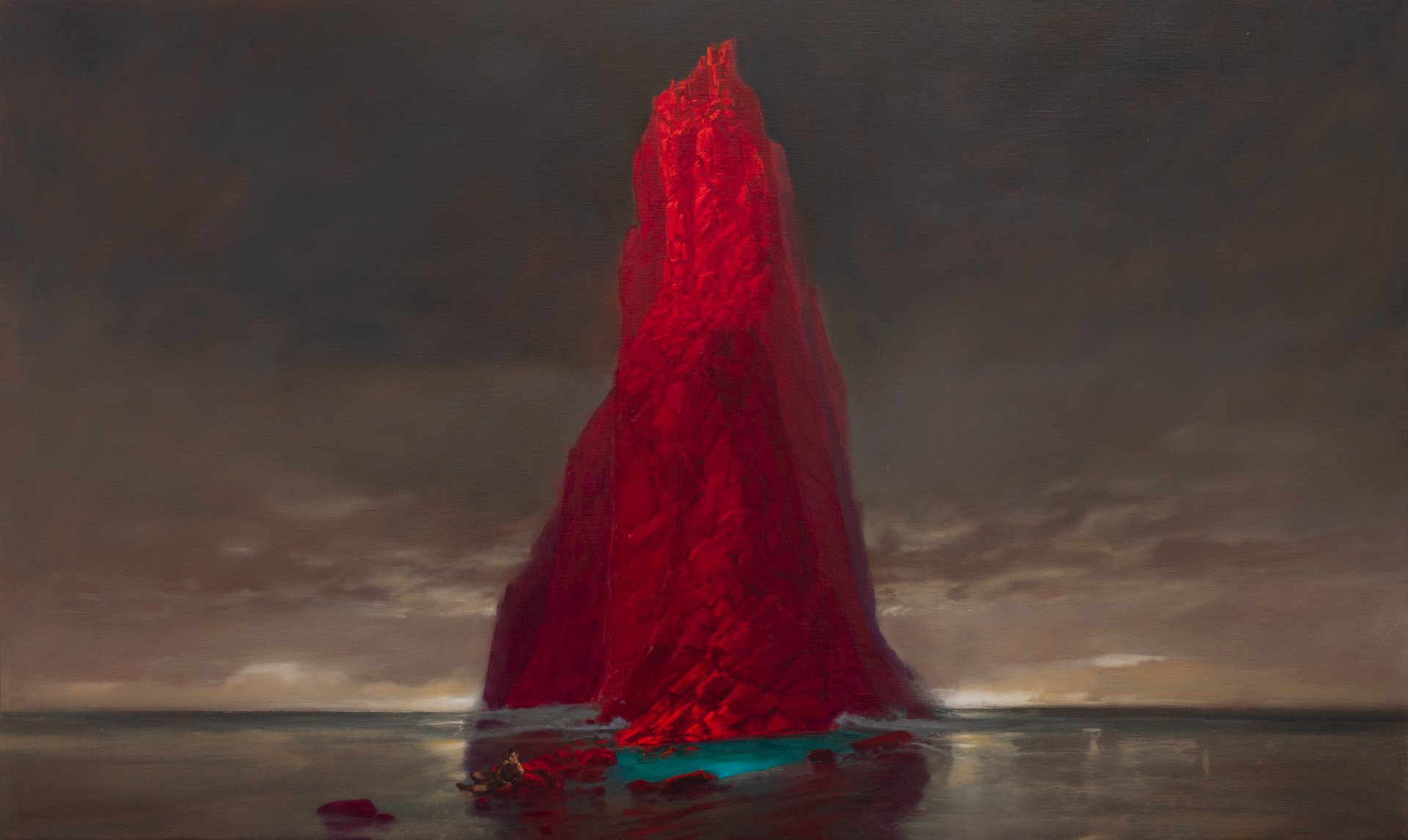 Horizon Interrupted  
61x102cm, oil on linen, 2019