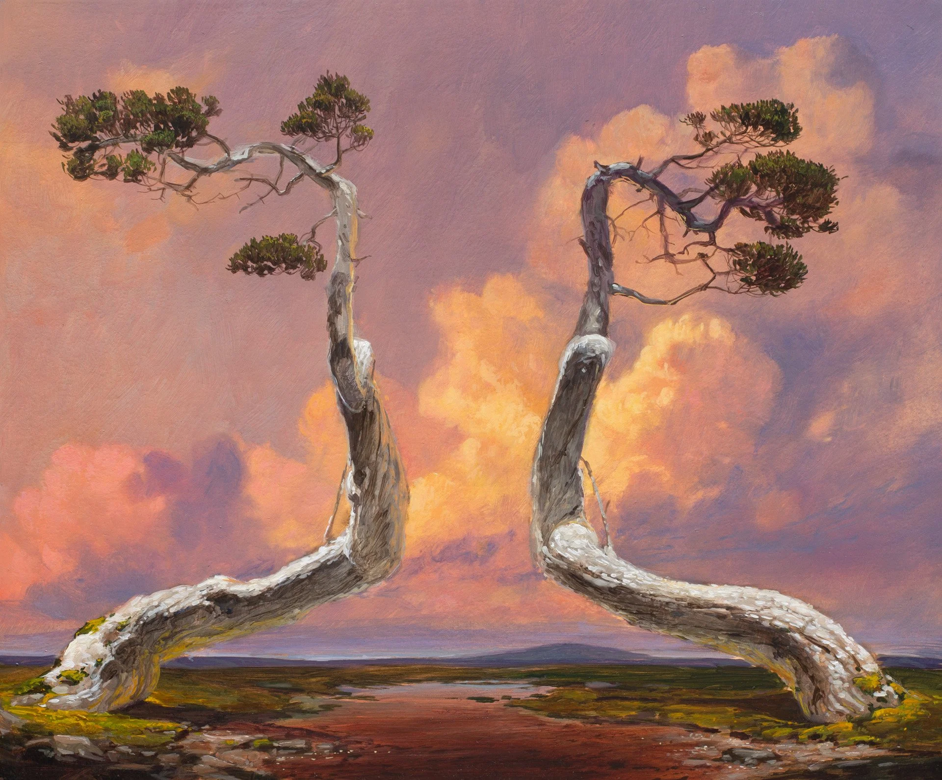 The Conversation  
25x30cm, oil on panel, 2019