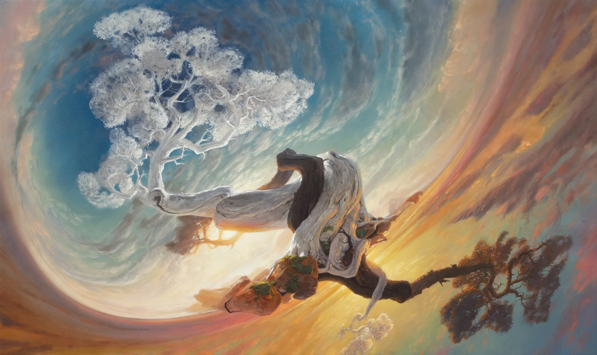 They Went Their Own Way  
61x102cm, oil on linen, 2019