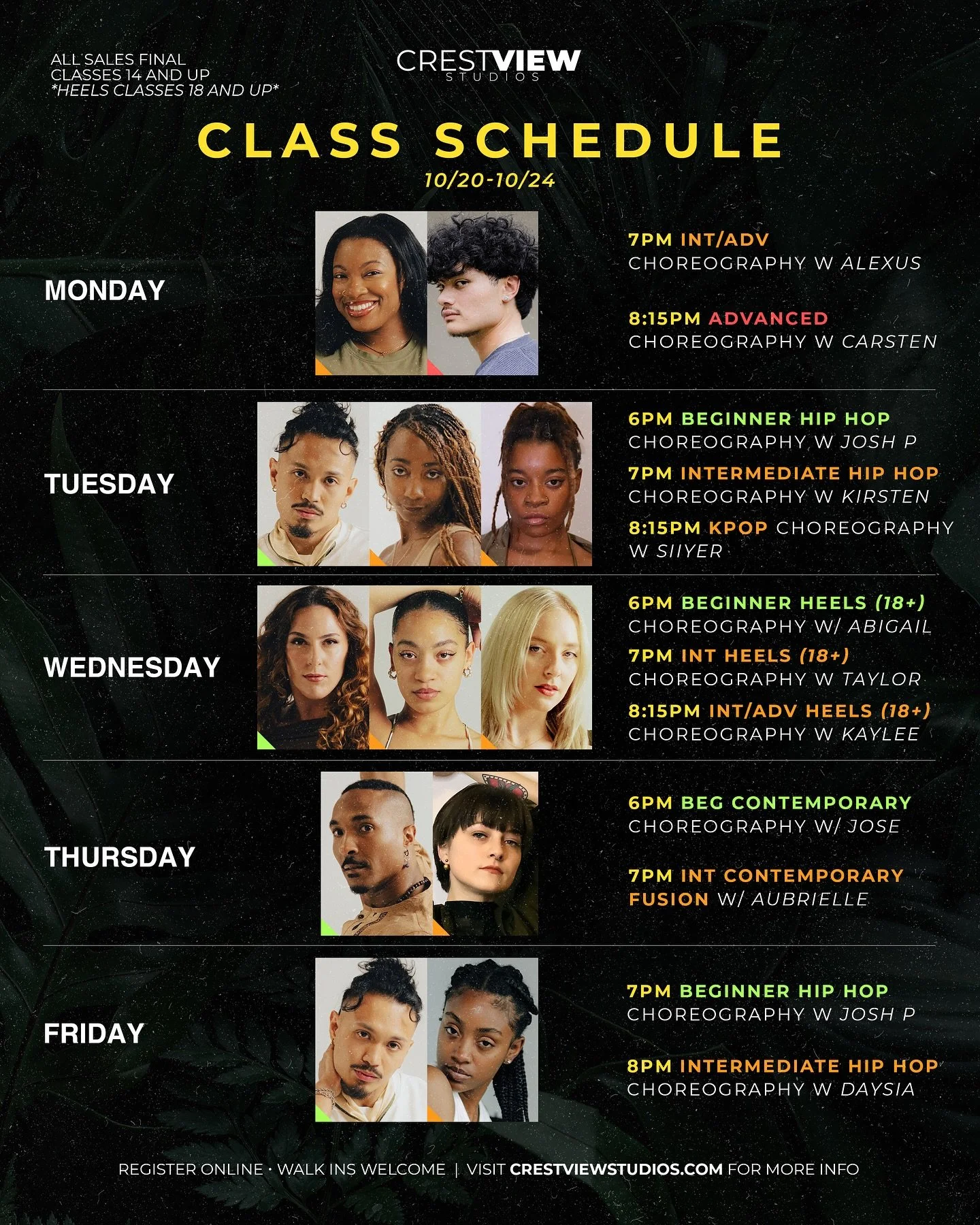 THIS WEEK AT CRESTVIEW‼️

www.crestviewstudios.com

#crestviewstudios #louisvilledancestudio