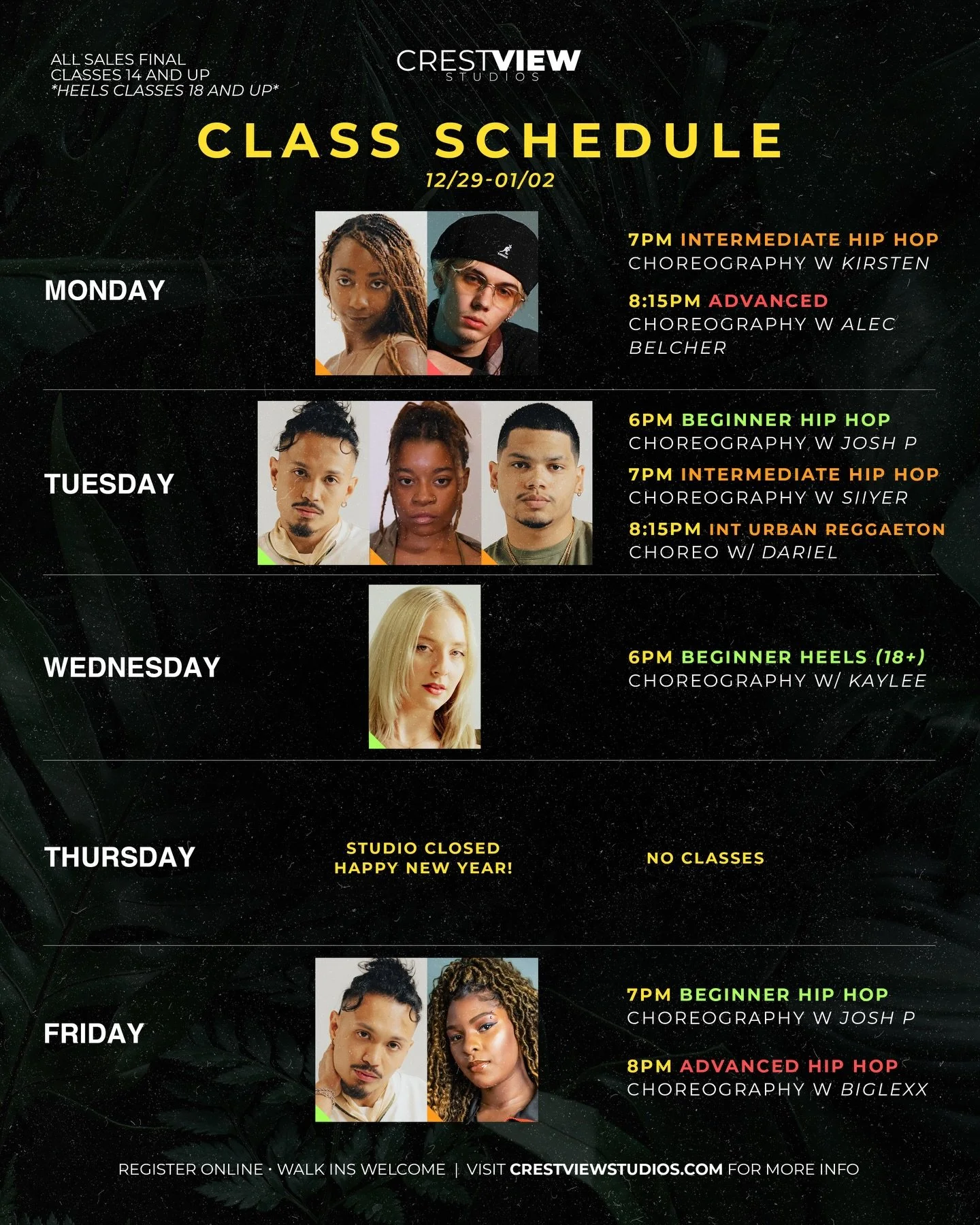 DANCE INTO THE NEW YEAR THIS WEEK AT CV‼️🪩

www.crestviewstudios.com

#crestviewstudios #louisvilledancestudios #kentuckydancestudio #louisvilleky