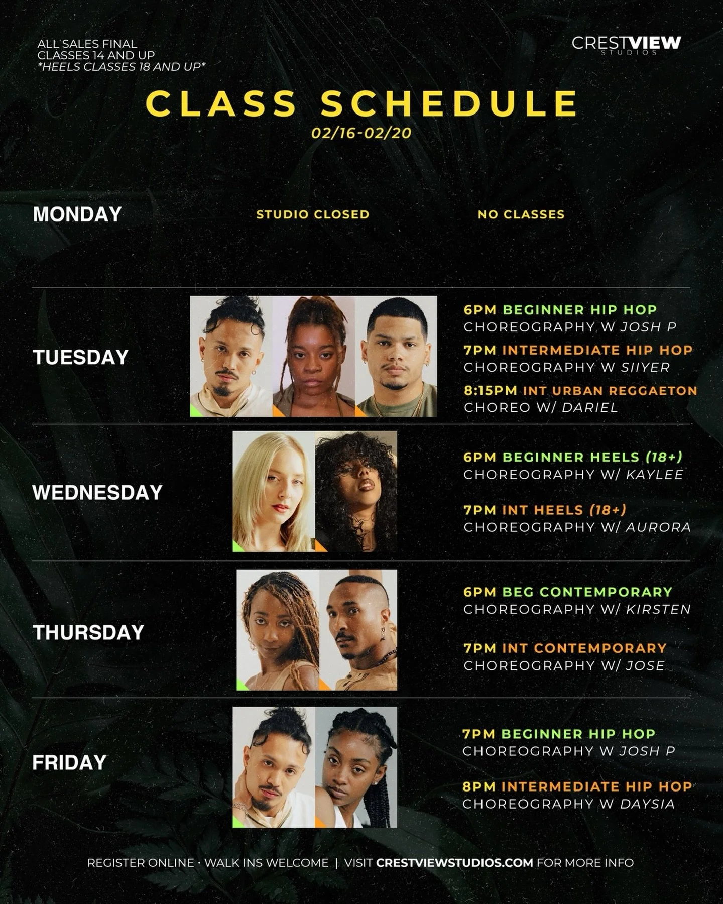 THIS WEEK AT CV💥

crestviewstudios.com

#crestviewstudios #louisville #louisvilledancestudio