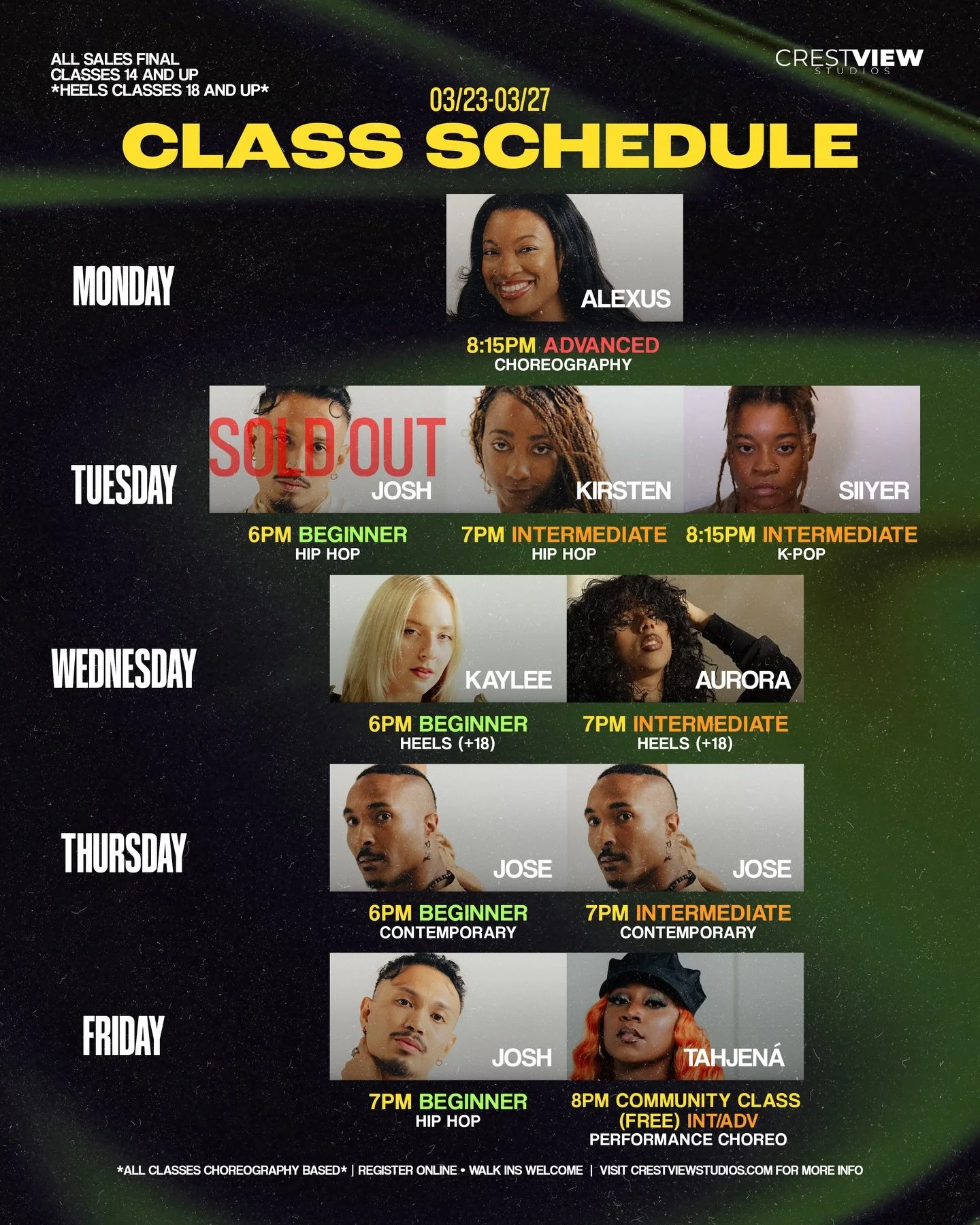 💥THIS WEEK AT CV💥

@tahjena is back this Friday for our FREE Community class!

#crestviewstudios #louisville #dance