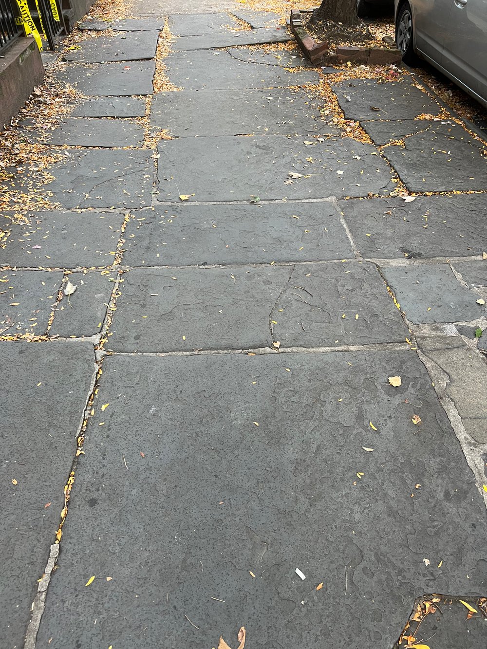 Granite sidewalks