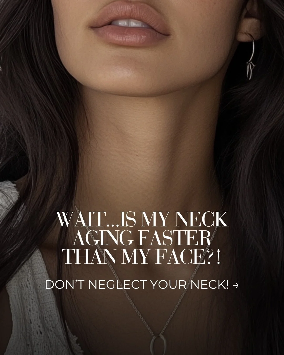 Your neck will always tell the truth.
The skin on the neck is thinner, has fewer oil glands, and loses collagen faster than the face. Add years of sun exposure, and it&rsquo;s often the first area to show crepey texture, pigment, and laxity.

Treatin