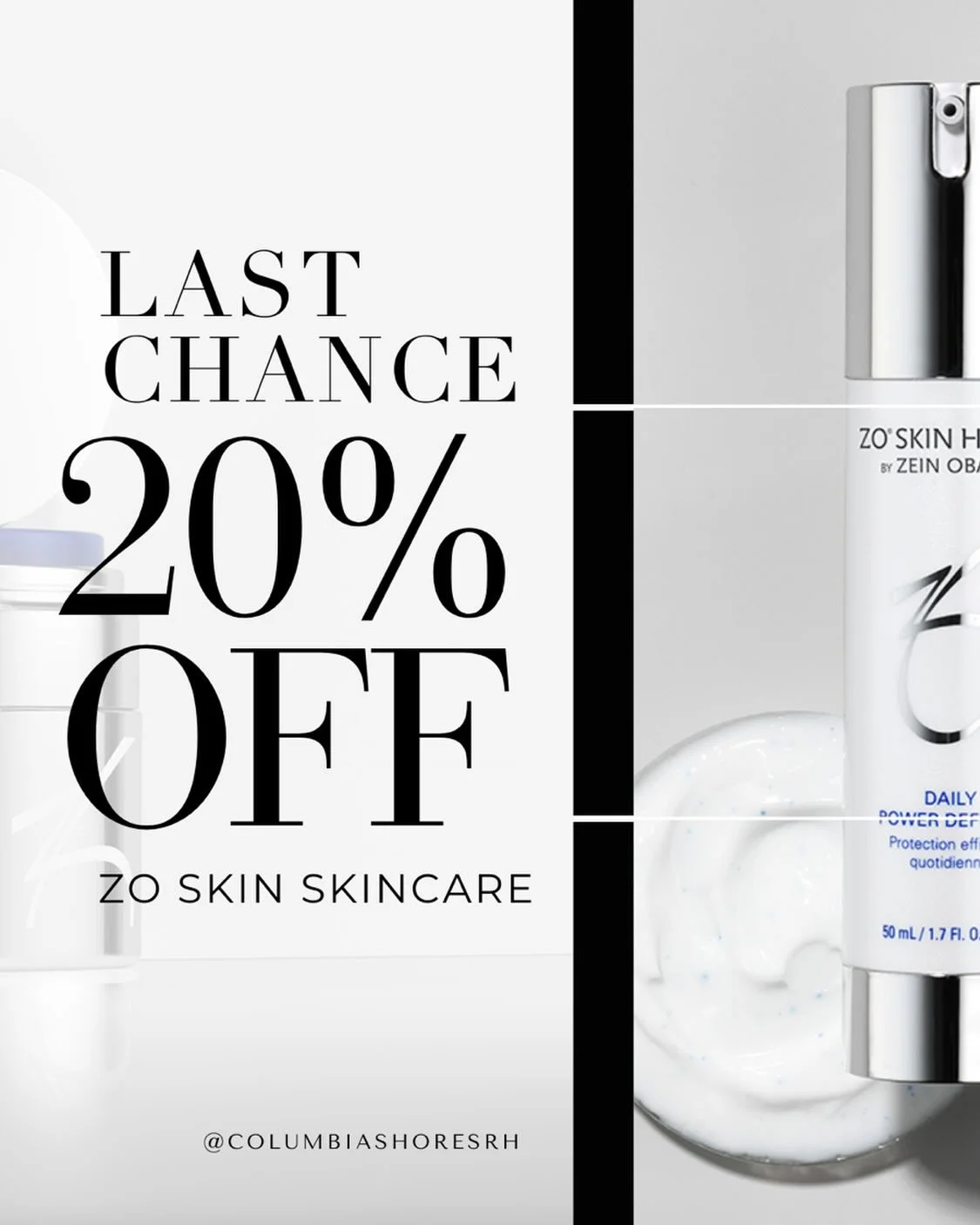 Healthy skin doesn&rsquo;t happen by accident.
It happens because you&rsquo;re consistent.

Today is the final day to stock up on your ZO Skin Health favorites at 20% off.
If you&rsquo;ve been spacing out your products&hellip; stretching your serum&h
