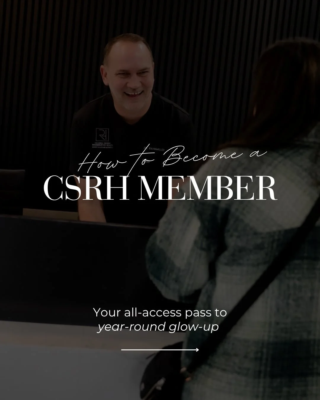 If you&rsquo;re already coming in regularly&hellip;
this just makes sense.

CSRH Membership isn&rsquo;t about locking you in.
It&rsquo;s about:

✔ better pricing
✔ exclusive perks
✔ consistent, proactive care

Because the best results don&rsquo;t com