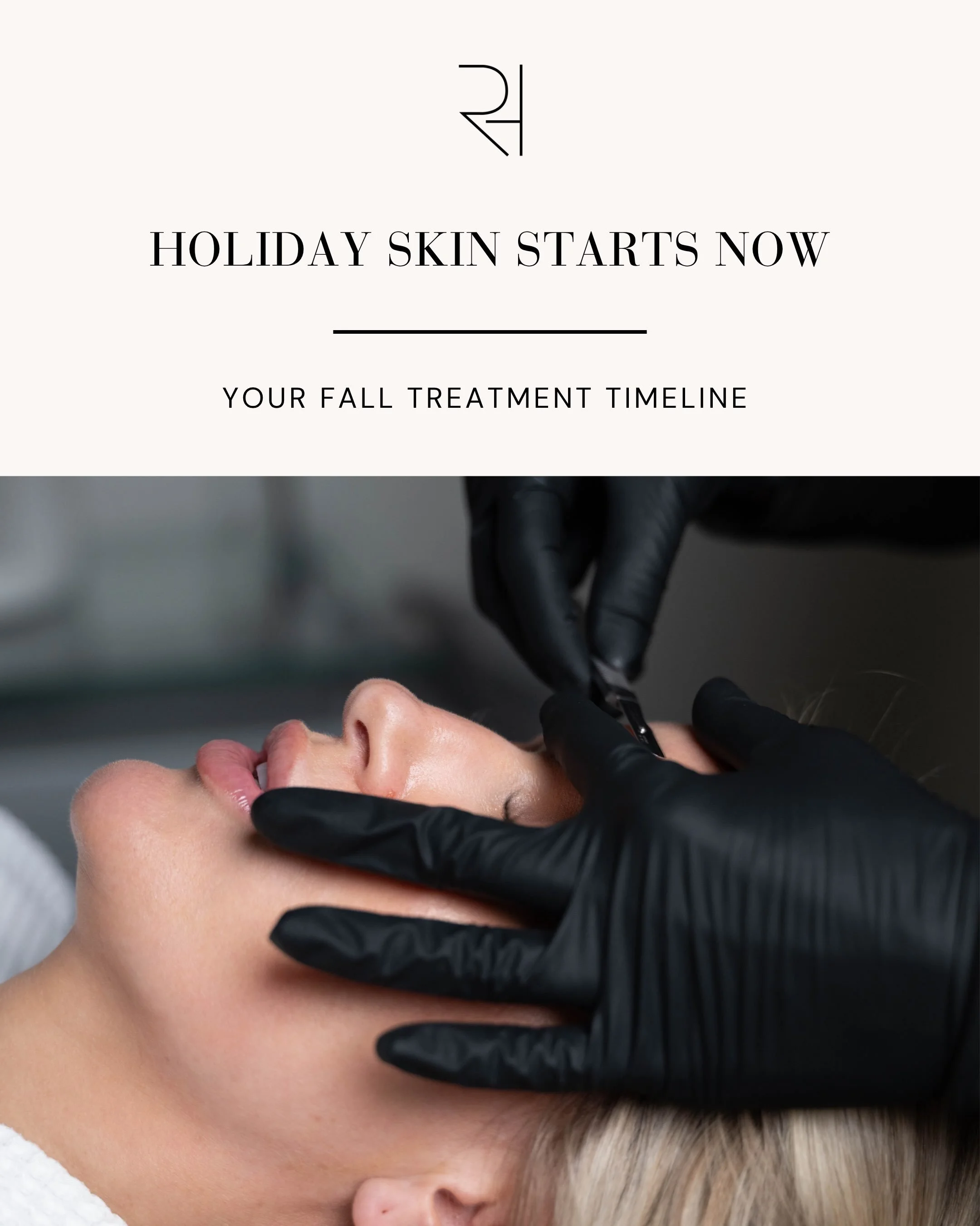 Holiday skin starts now, not the week before your event! ✨

Some treatments create an immediate refresh, while others work gradually or require a series of appointments. That&rsquo;s why a little planning can make all the difference, and we can have 