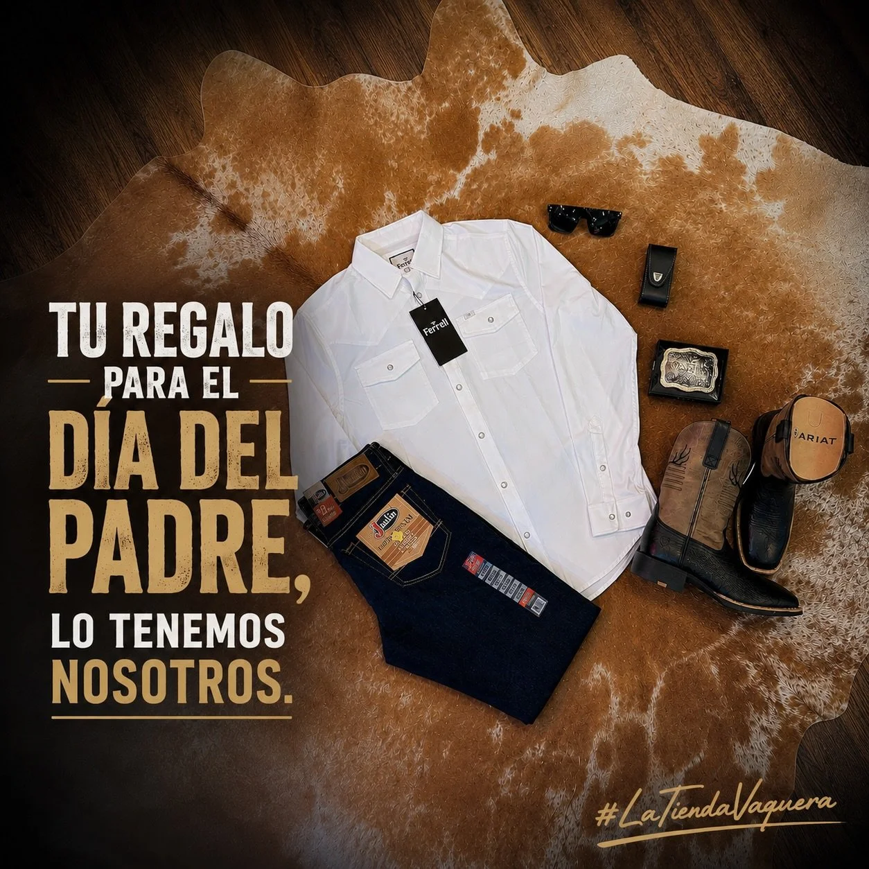Camisas, jeans, botas, hebillas, accesorios y mucho m&aacute;s para sorprender a pap&aacute; con un regalo que realmente lo represente. 🔥 

Justo nos acaban de ingresar nuevos estilos de botas para caballero!👀 
#LaTiendaVaquera