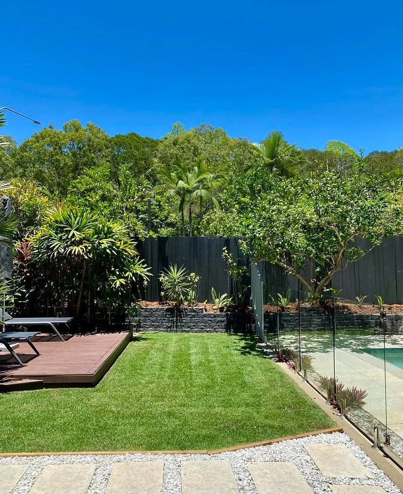Residential property gardens maintained by Local Dad Lawn & Garden in Palm Cove, Cairns