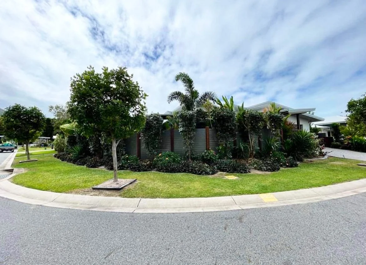 Residential property gardens maintained by Local Dad Lawn & Garden in Trinity Beach, Cairns