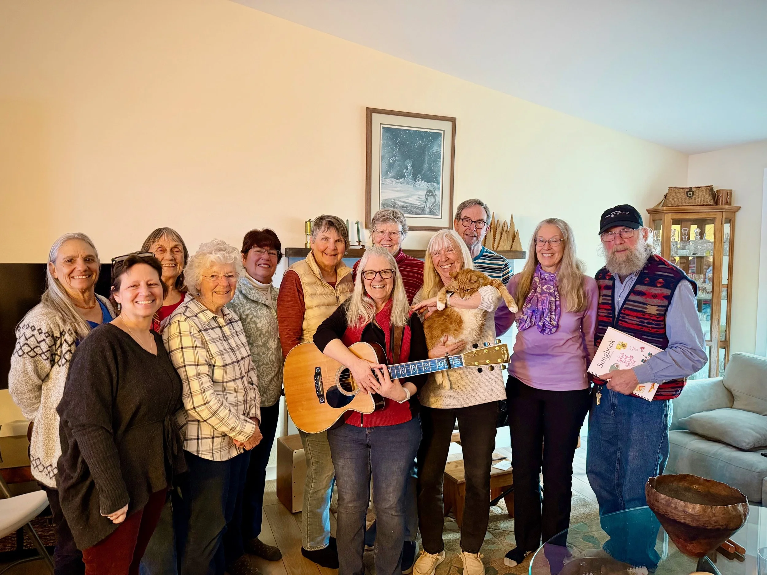 Group of adults at social event