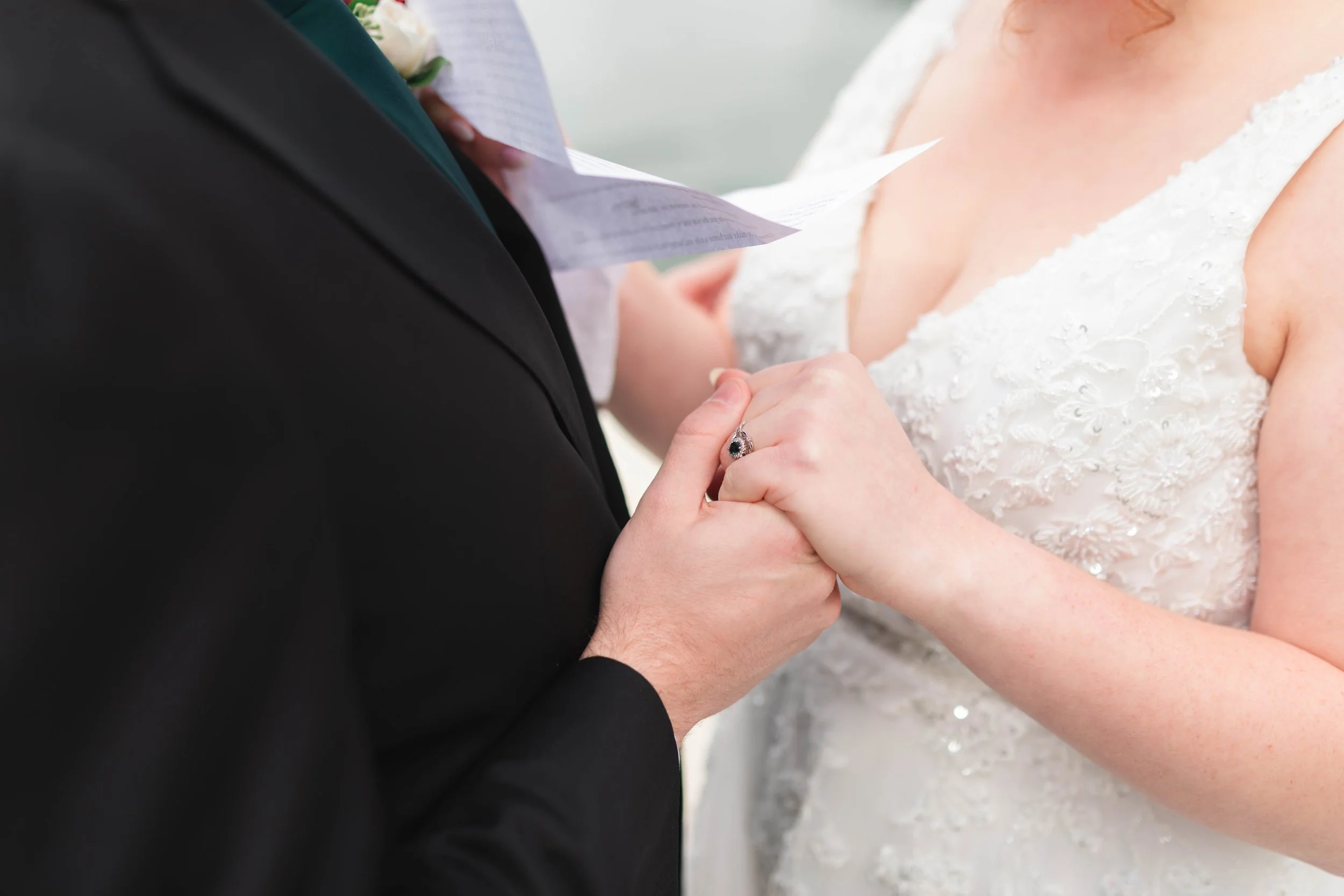 Intimate luxury micro wedding moment in Wisconsin, featuring a couple sharing a quiet, emotional celebration with small guest presence, showcasing curated 2026 wedding experiences