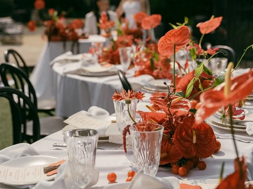 Luxury all-inclusive micro wedding table setup with personalized décor