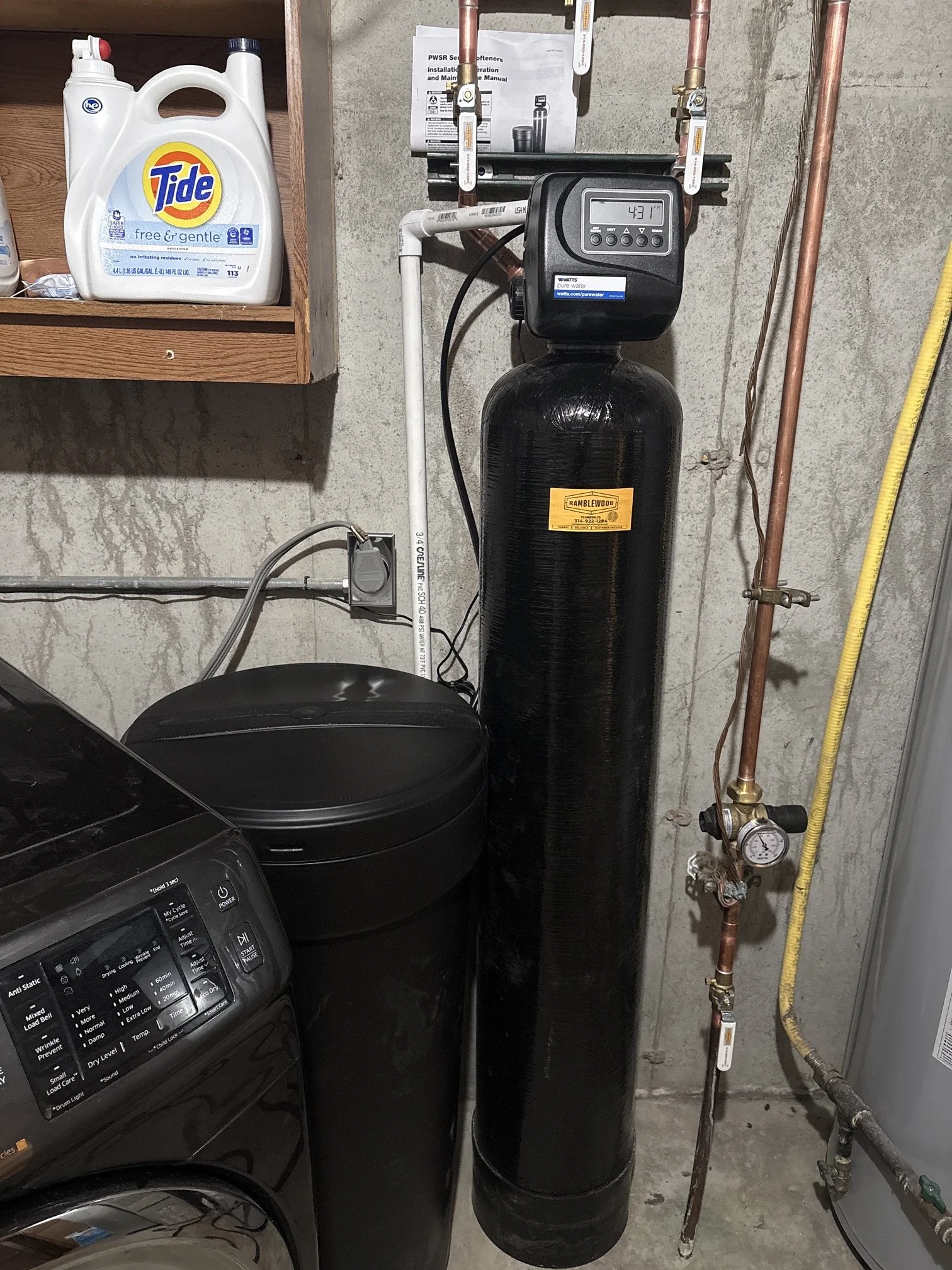 ramblewood plumbing company installs and services water softeners near me