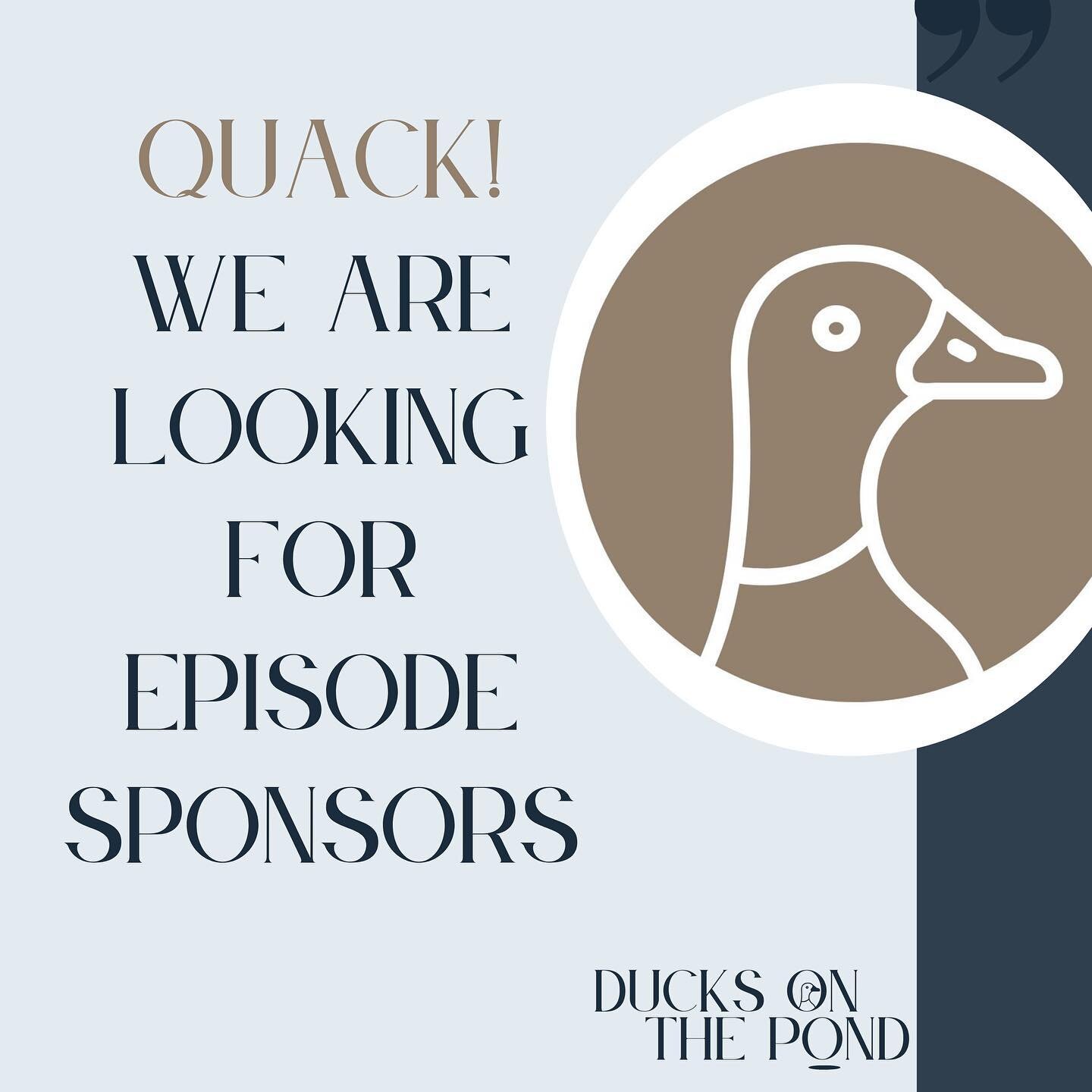 Like a good fruit 🍑&hellip; we are in season baby!! And on the look out for episode sponsors. 🦆

Caveat - this is for awesome rural women only. Perhaps you have your own business? Or work for an organisation that would be interested in sponsoring a