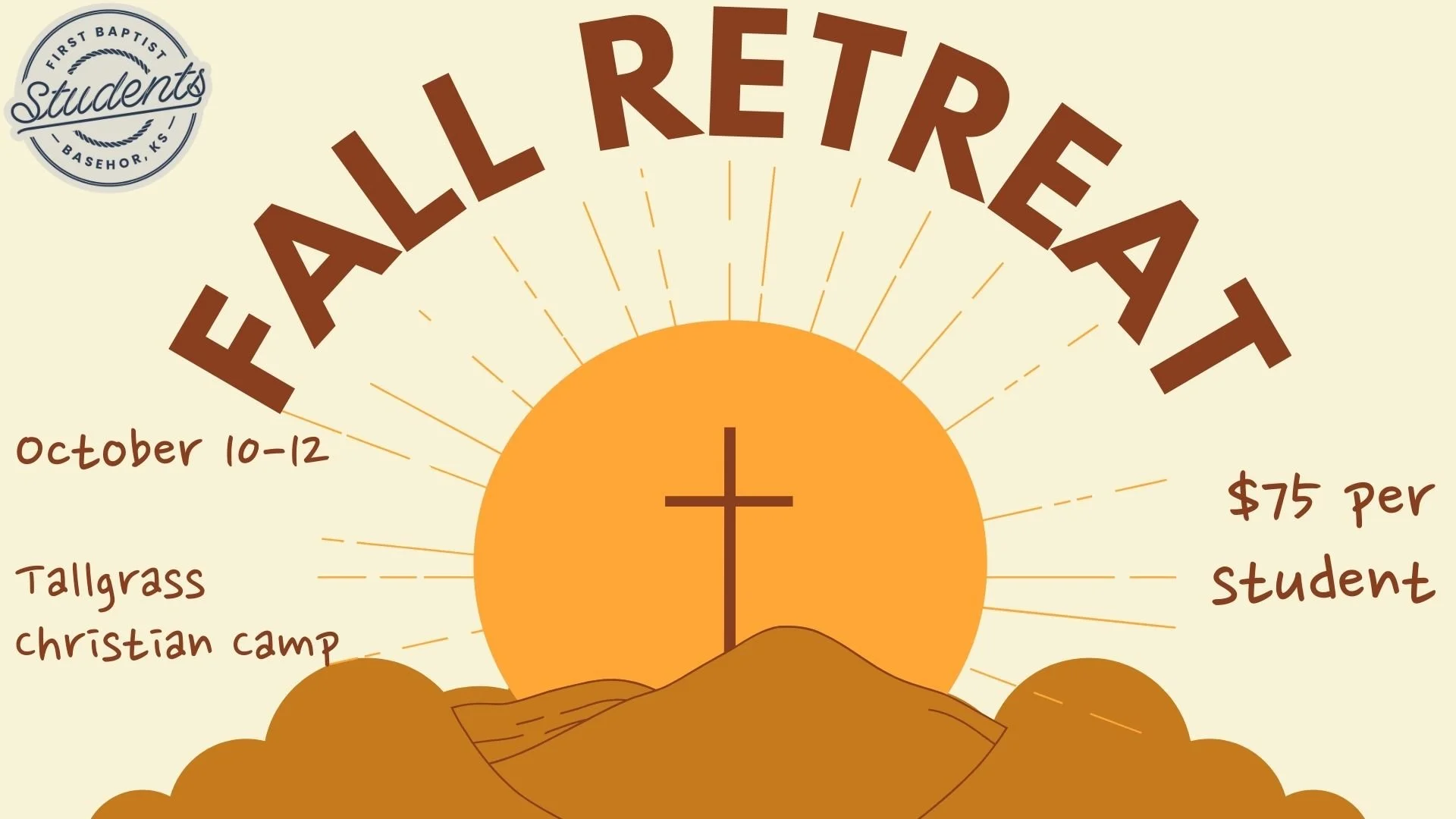 Student Ministry Fall Retreat