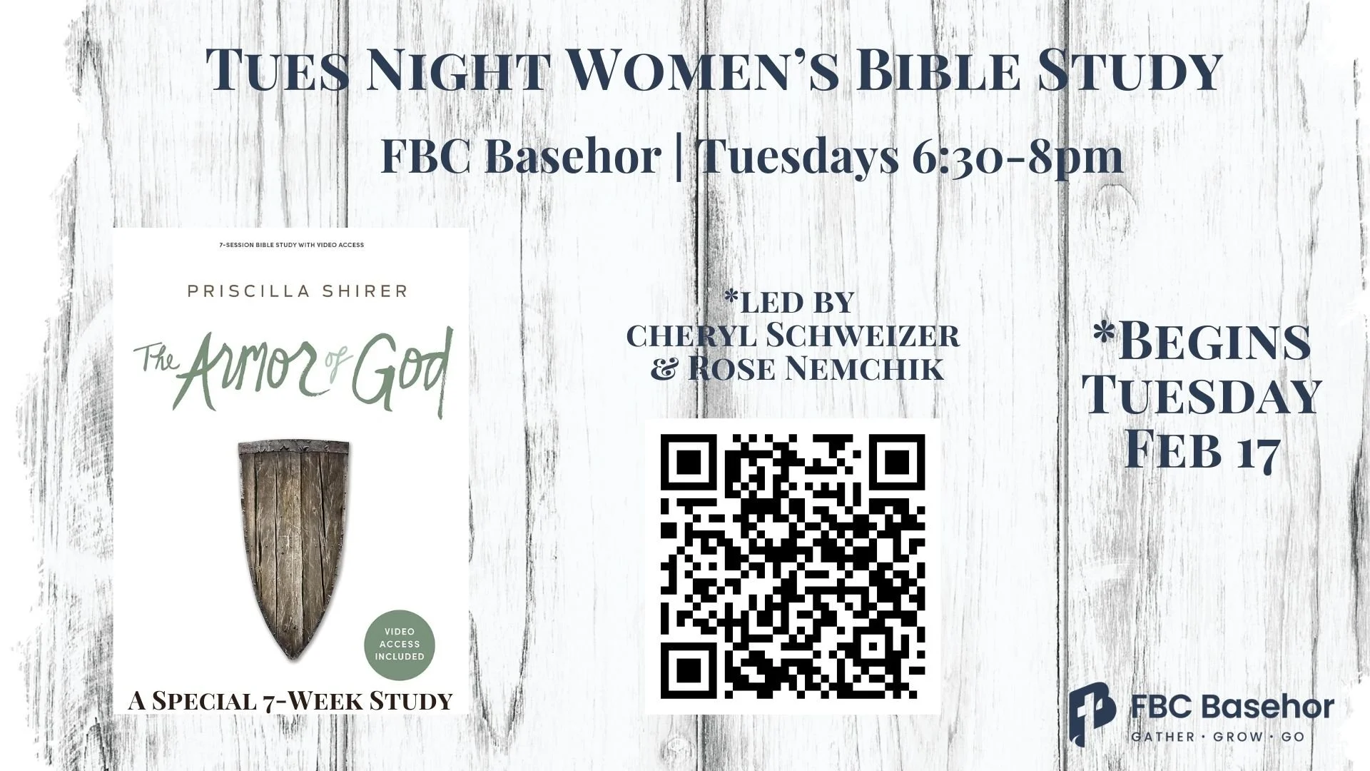 Tues Night Women’s Bible Study 