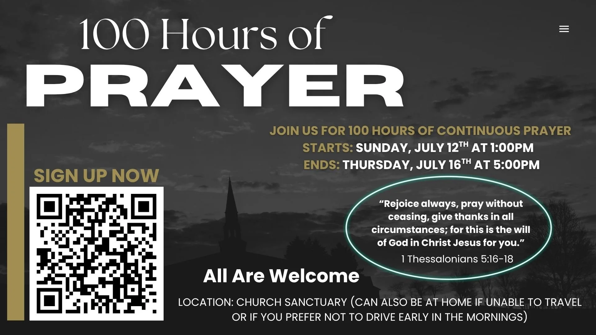 100 Hours of Prayer