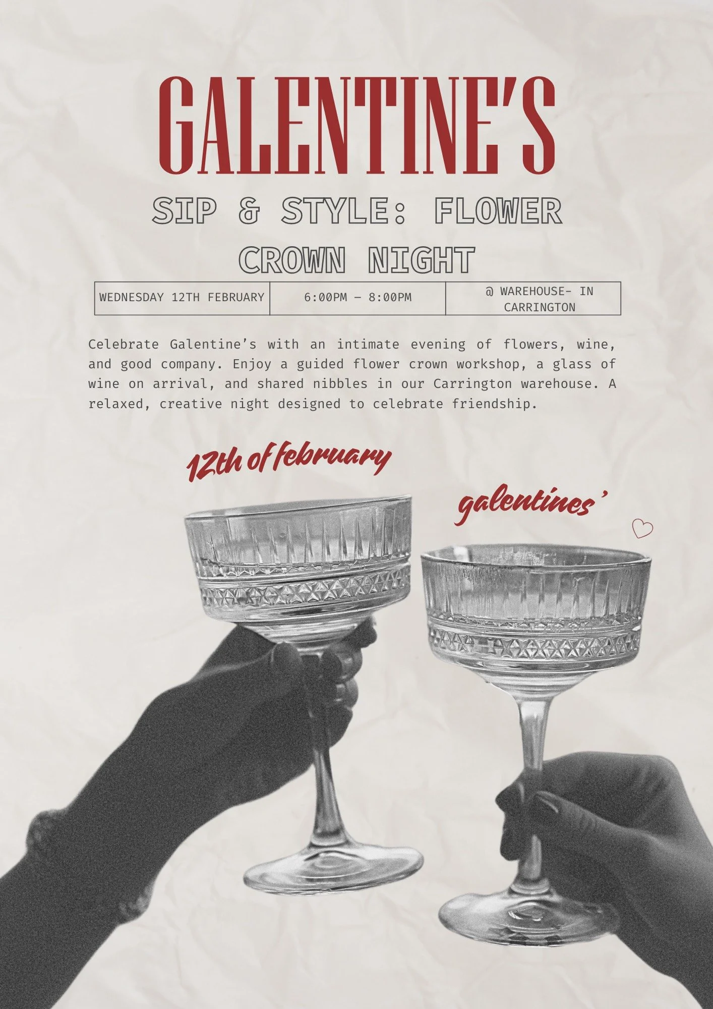 Beige and Red Vintage Girls Night Out Event Flyer.png