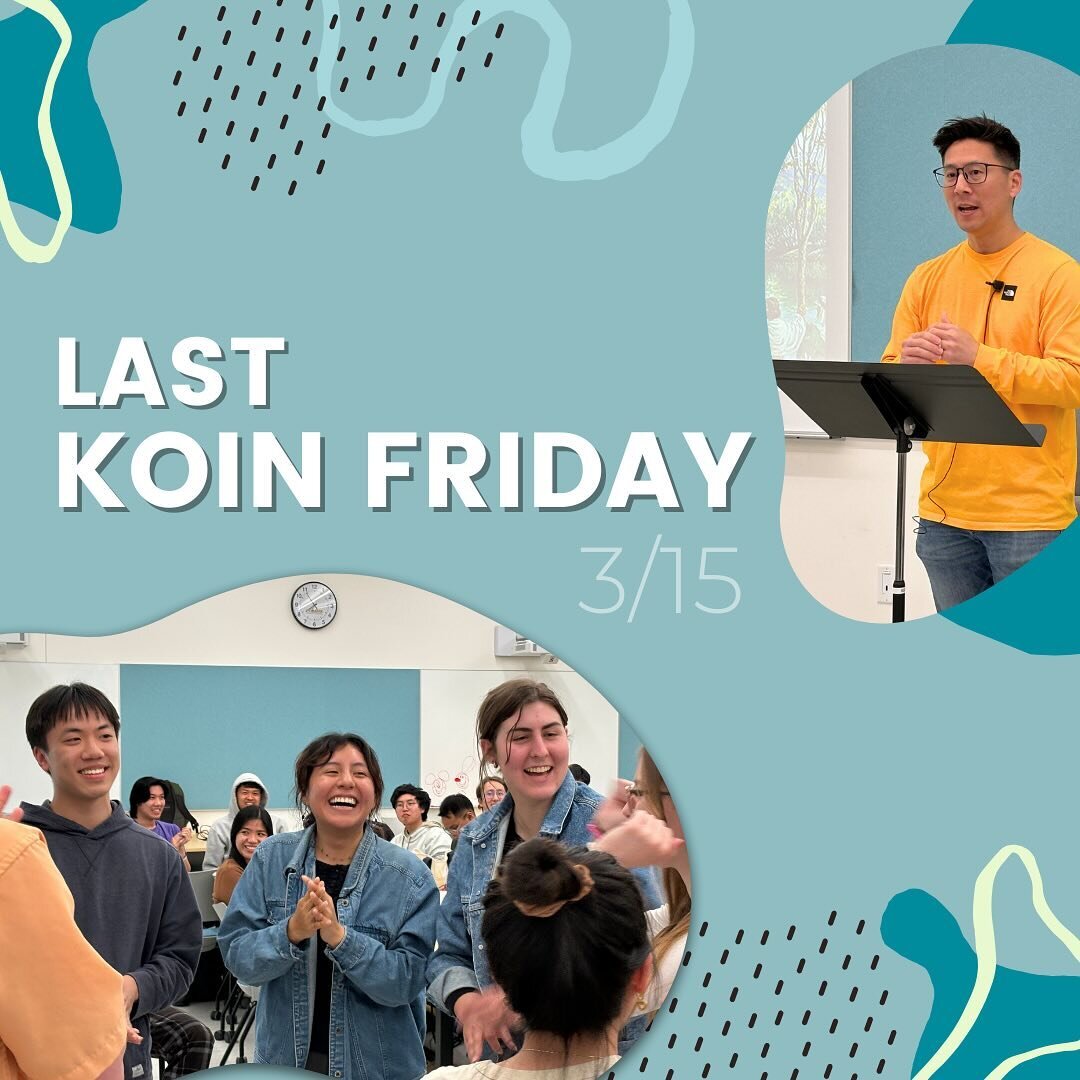 👋🏼Hope y&rsquo;all are enjoying a well-deserved spring break after winter finals! Do you still remember the verses we memorized together at our last Bible study? 🤓 
Maybe Jin&rsquo;s rhymes will jog your memory&hellip;😎

#koindavis #koinonia #dav
