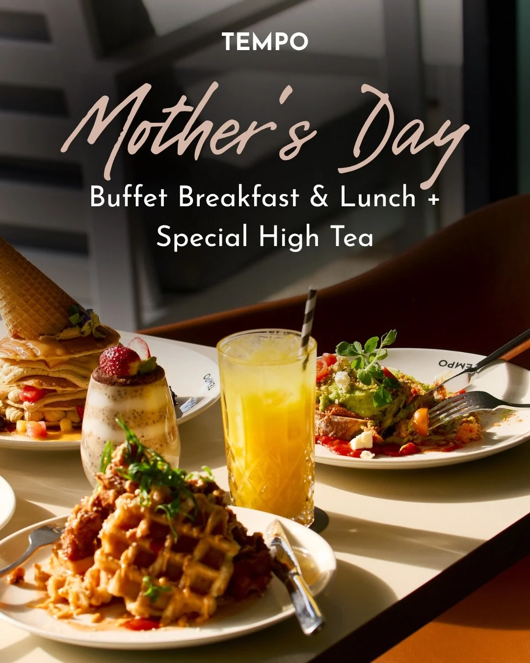 Treat Mum to something extra special this Mother&rsquo;s Day with one (or more 👀) of these offerings 💐

Available Sunday 10th of May ✨

☀️ Buffet Breakfast (7-11am) - pastries, pancakes, eggs your way + sweet Mother&rsquo;s Day treats

🍽Buffet Lun
