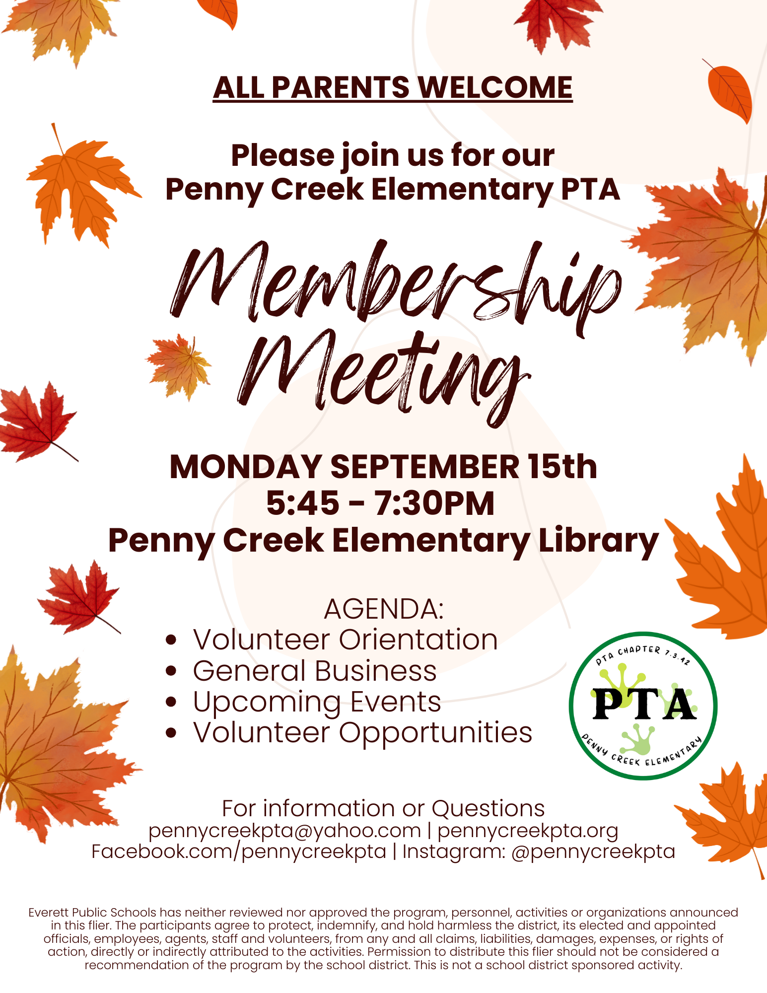 PTA General Meeting