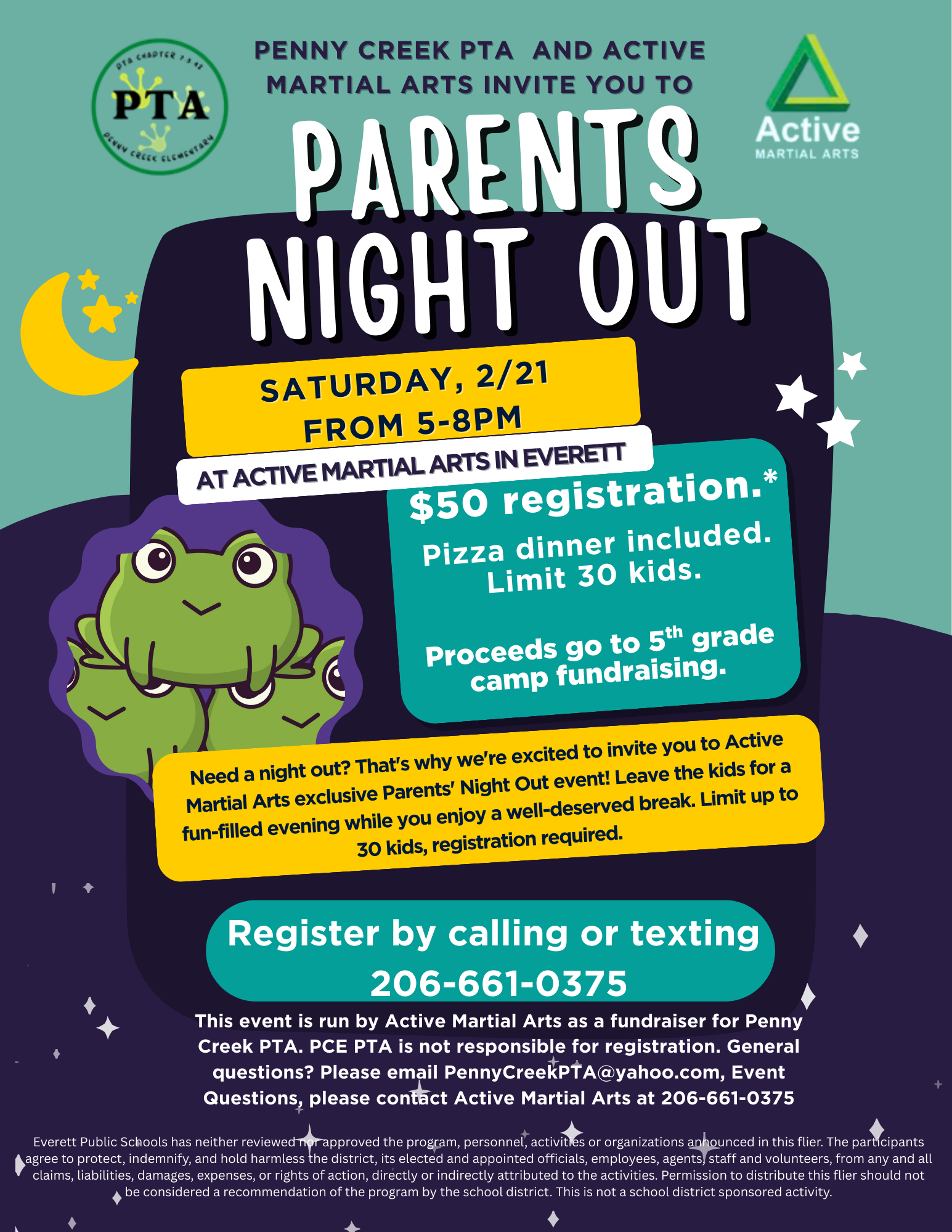 Parents’ Night Out with Active Martial Arts