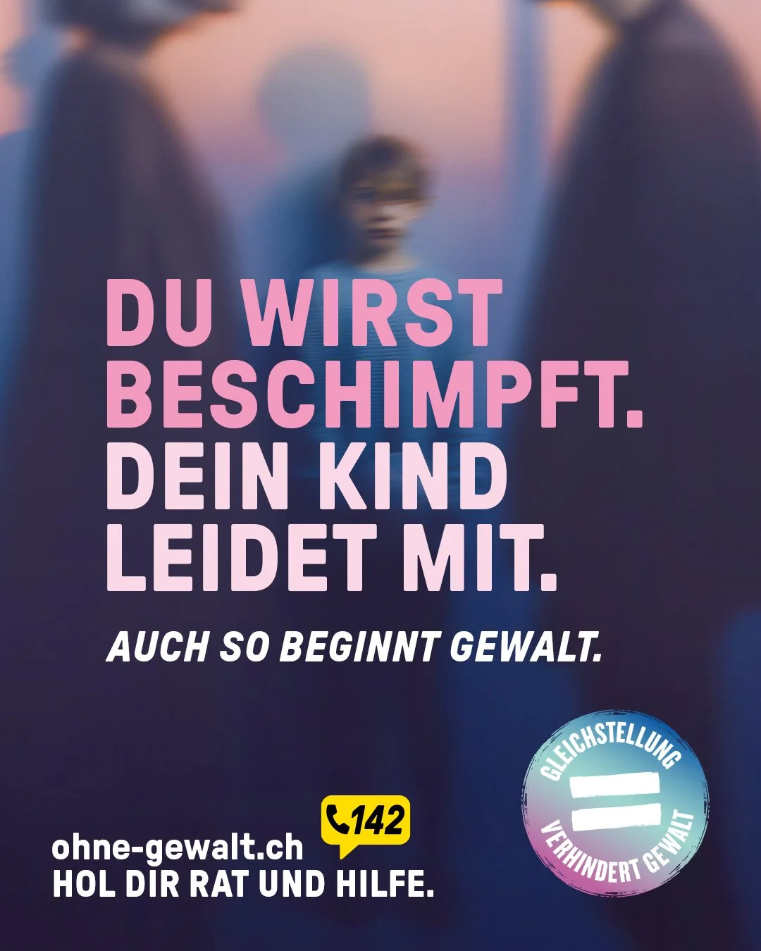 Nationale Kampagne «Gleichstellung verhindert Gewalt»