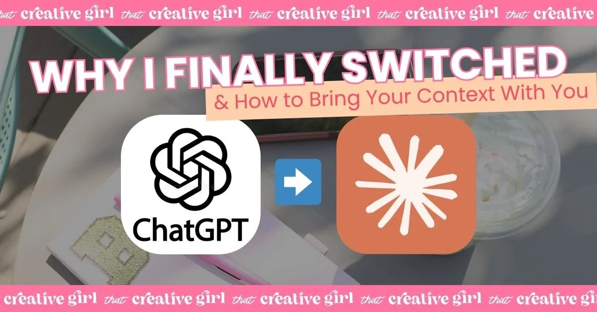 Why I Finally Switched from ChatGPT to Claude (&amp; How to Bring Your Context With You)