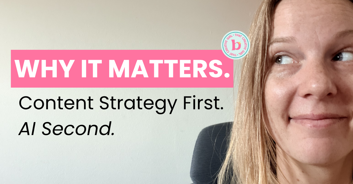 Content Strategy First. AI Second. Here's Why It Matters.