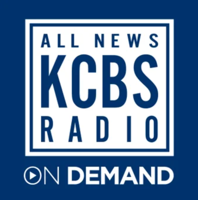 Logo of KCBS Radio with text 'All News KCBS Radio on Demand'