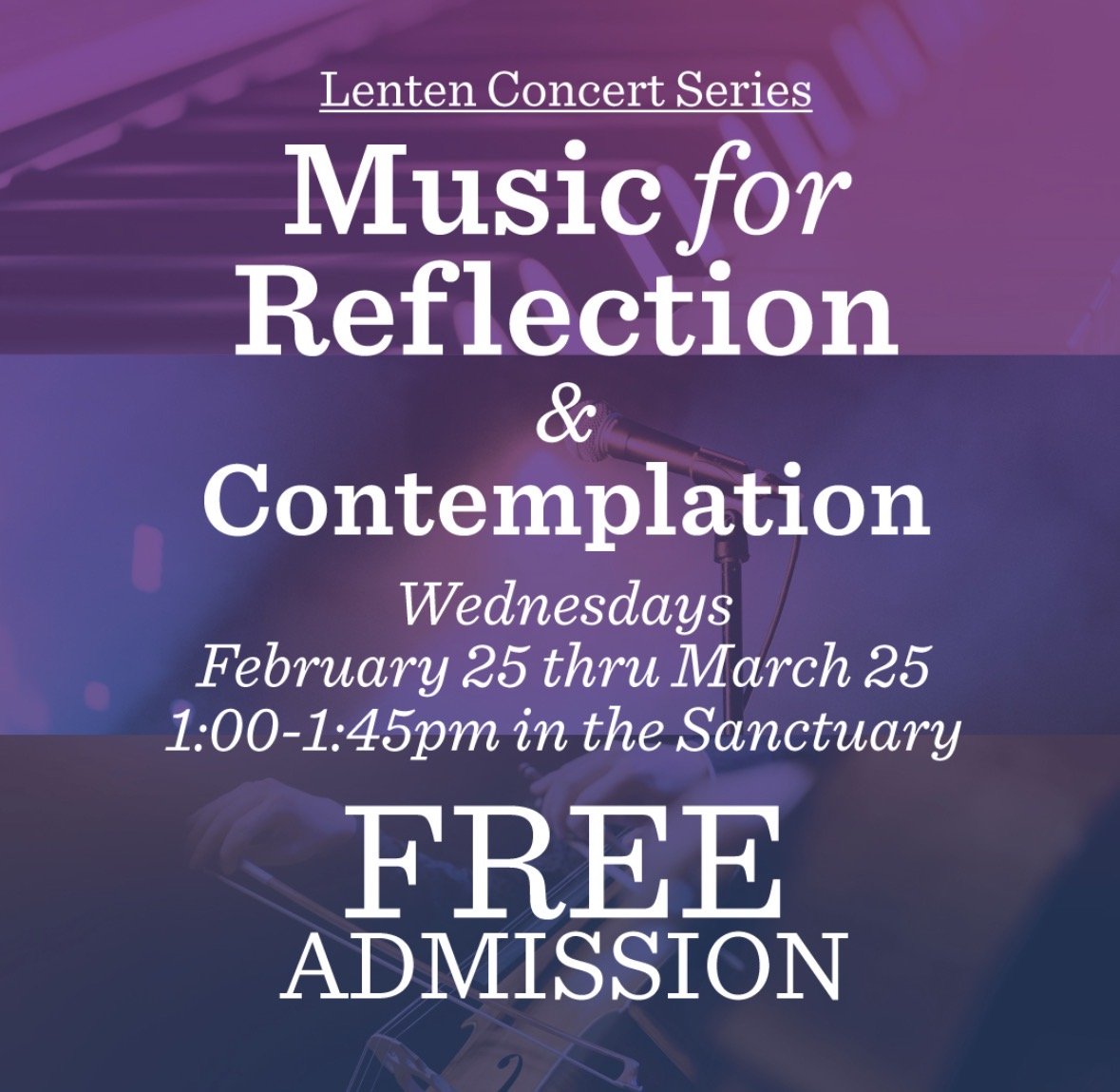 Music for Reflection &amp; Contemplation