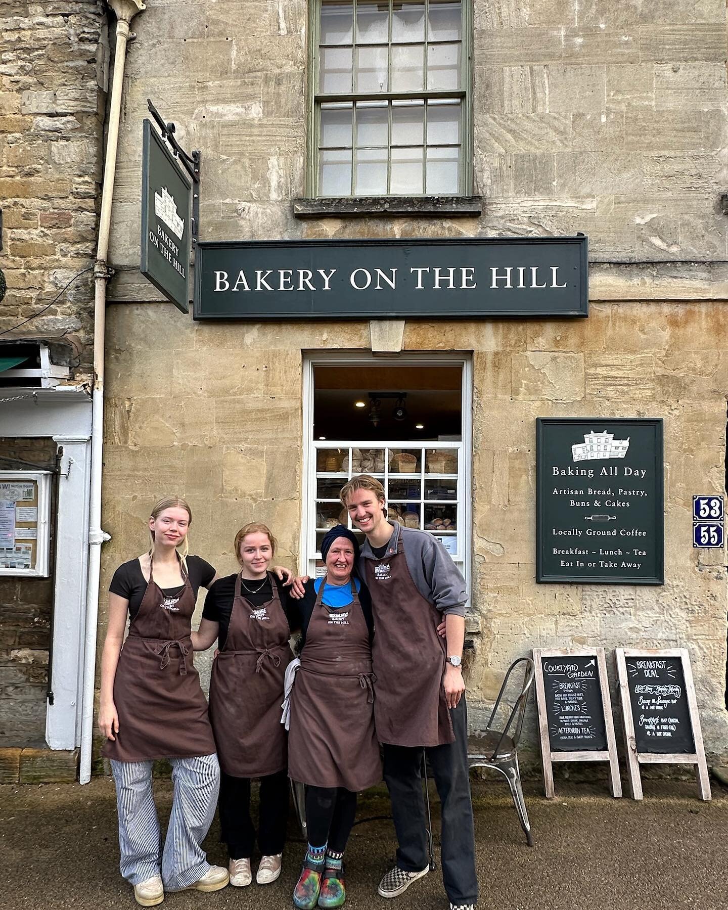 Meet some of the friendly faces that make our bakery feel like home Alex, Alex, Ella and Angie. We&rsquo;ll always welcome you with a smile and be there to serve your favourite treats! 🍰👋

#bakeryfamily #meettheteam #britishtreats #britishbakery #b