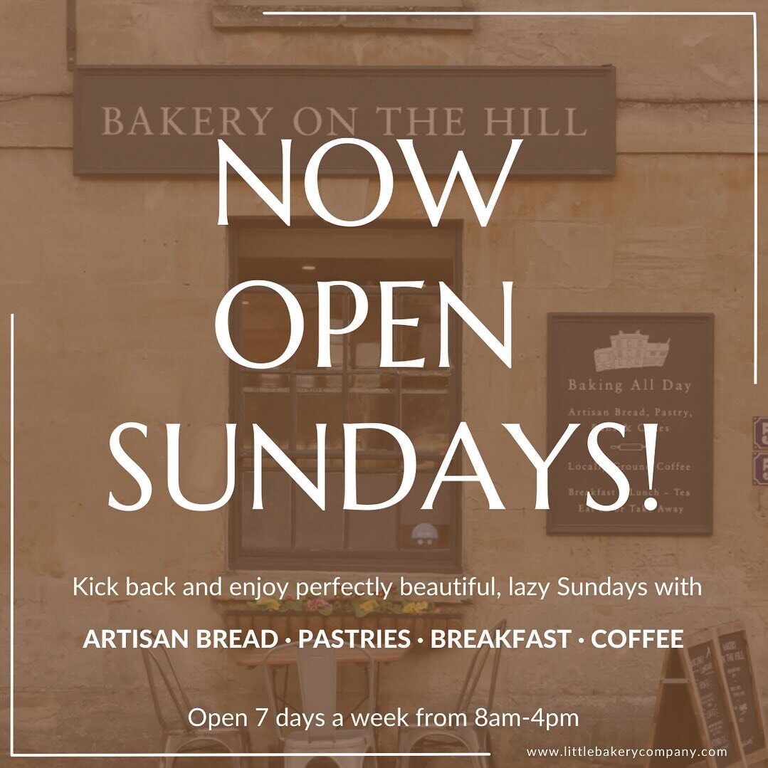 After so many requests, we&rsquo;re so happy to announce that we&rsquo;re finally open Sunday&rsquo;s! Come on over and catch up with friends and loved ones over a piping hot Sunday morning coffee and a soul-warming breakfast. No tidying up needed! Y