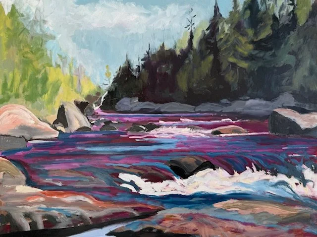 Cascade 36 by 48 Oil .jpg