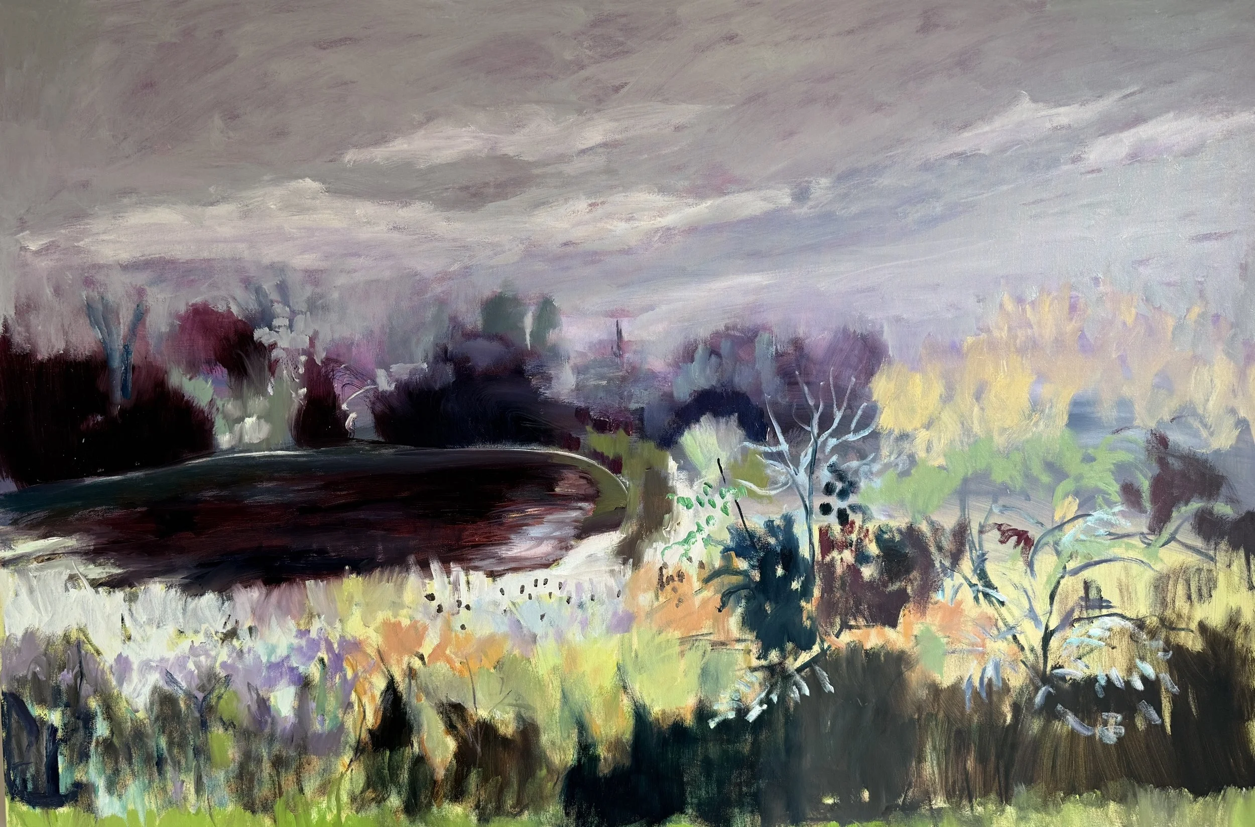 By the Pond 40 by 60 Oil  (1).jpg
