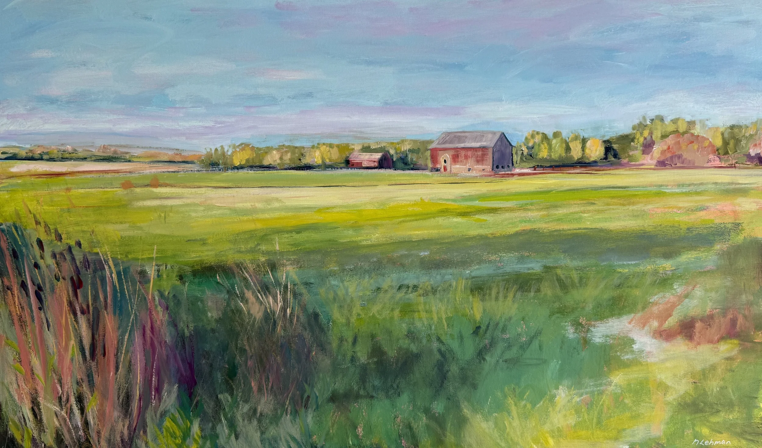 Clarksburg Farm 24 by 40 OIl.JPG