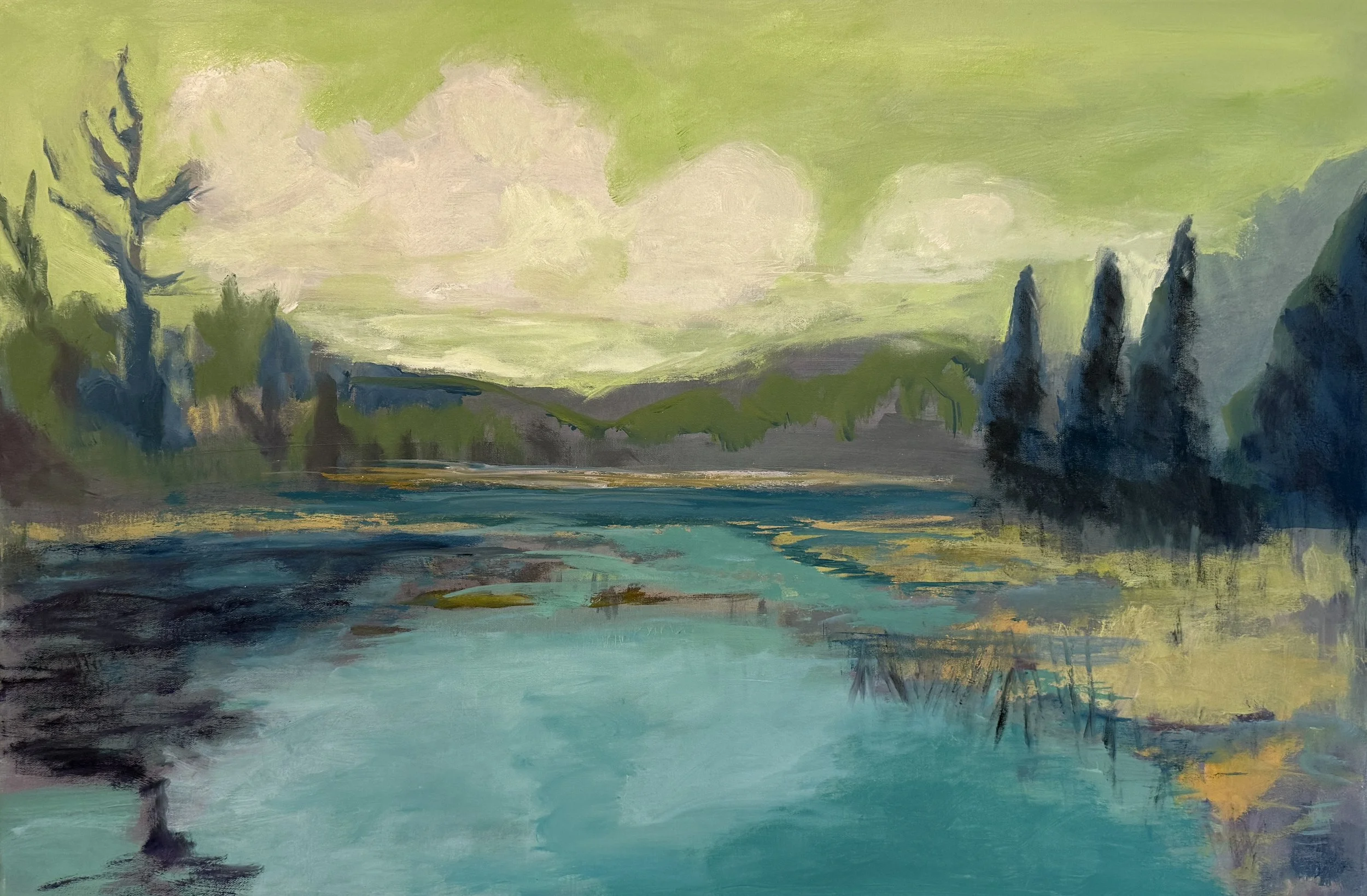 Linger Awhile 24 by 36 Oil .jpg