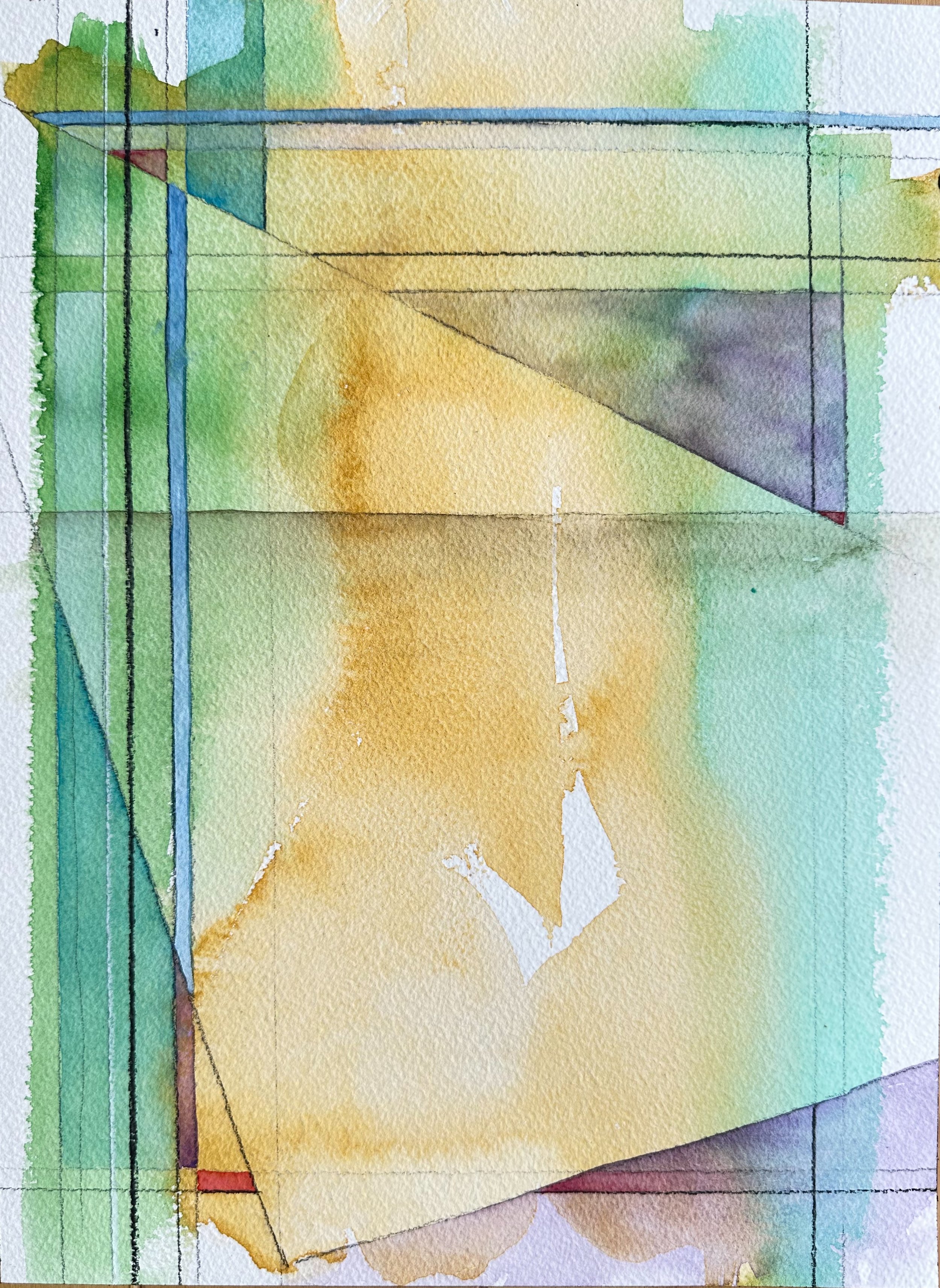 LEAVING
gouache, transparent watercolor, graphite, watercolor pencil on paper